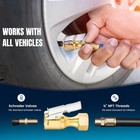 1 4  Npt Air Chuck Nozzle  Open Flow Tire Chuck  Lock On Tire Inflator Chuck