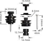 Guitar Strap Locks 2pcs Quick Release For Acoustic Bass Electric Guitars