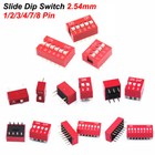  2 54mm Slide Dip Switch Module Dil Spst 1 2 3 4 7 8 Pin Pcb Toggle Snap Switche