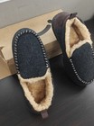 Hometop Mens Moccasin Slippers Memory Foam Indoor Outdoor Size 11 