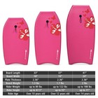 41  Super Lightweight Body Board Surfing W leash Eps Core Boarding Ixpe Pink