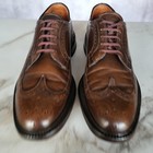 Vintage Johnston   Murphy Aristocraft Shoes Mens Size 11 5 B Brown Wingtip Derby