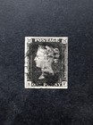 Queen Victoria Gb Penny Black Sg 2pl 1b Used Black Mx 4 Clear Margins Quality Vf