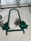Set Of 3 Metal Plate Holders Wall Rack Or Display Stand Black Green Decor
