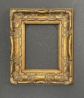 Vintage Ornate Baroque rococo Style Gilded Wood Carving Picture Frame 9 x12 