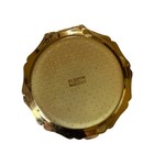 Vintage Stratton England Turquoise Enamel Compact With Gold Laurel Wreath