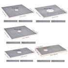 Uimoso Waterproofing Shower Curb Tray Kit 36 -48  X 60 -72  Central offset Drain