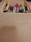 Crayola Pip Squeaks Mini Marker Set Washable 42 Ct Kids Gently Used W wooden Box