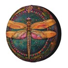 Kiuloam Vintage Spare Tire Cover Waterproof Dust 17 Inch Mandala Dragonfly