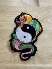 Martial Arts Karate Patch Embroidered Yin Yang Green Chinese Dragon