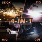 Yeswelder Mct-418 4-in-1 180a Mig tig stick   40a Plasma 110v 220v