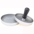 Silver White Zinc-aluminum Alloy Round Shape Hamburger Press Stuffed Meat Beef G