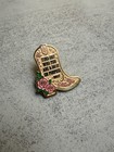 Dolly Parton Inspirational Quote Boot Enamel Lapel Pin
