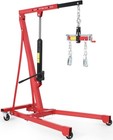 1 5ton Folding Hydraulic Engine Hoist With Leveler Shop Crane Cherry Picker Lift