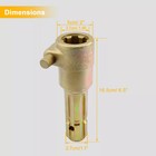 Upgraded Pto Extender Adapter For Tractor  1-3 8    6 Spline Female   Male 70hp