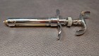 Moser Atlanta Ga  Vintage 10cc Serum Veterinary Syringe Stainless Steel Display 