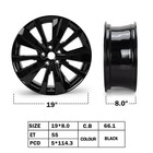 For Nissan Teana 2019 2022 19x8 Alloy Wheel 5x114 3 Et55 66 1mm 1 Set