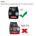 2 Replacemnet Remote Key Fob Case Cover For Honda Cr-v 2007 2008 2009 2010 2012