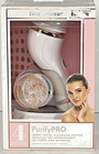 Brookstone 6pc Sonic Facial Cleansing System White Rose Gold New