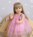 Reborn Baby Dolls Girl 22 Inch Lifelike Realistic Toddler Reborn Doll Silicon   