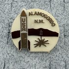 Vtg Alamogordo New Mexico White Sands Missile Range Plastic Pin Pinback  66400