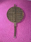 Antique Montgomery Ward Cast Iron Waffle Maker Single Plate No Base