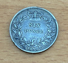 Great Britain 1834 Silver 6 Pence Nice Circulated