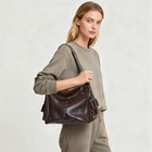 Y2k Shoulder Bag Vegan Leather Hobo Slouchy Purse With Adjustable Strap Coffee