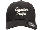 Canadian Pacific - 1960 s Script Lettering - Embroidered Flexfit L xl Black Cap
