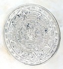 5 7 8 Inch Vintage Aztec Calendar Pure Sterling Silver Dish Plate As118
