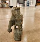 Vintage Chinese Carved Solid Jade Tang Saddled Horse Figurine Statue