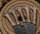 Custom Handmade Forged Carbon Steel Chef Knife 5 Pc  Kitchen Knives Set Chef Set