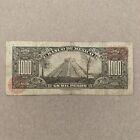 Chichen Itza Pyramid Rare Mexico 1000 Pesos Banknote 1974 Cuauhtemoc Currency