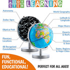 Illuminated Globe For Kids Learning- 3-in-1 Stem Globes Of The World With Stand 