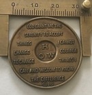 Vintage 1 Year Sober Serenity Prayer Sobriety Recovery Chip Token Coin Medal