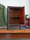 Antique Apothecary Cabinet Medical Dental Victorian Wood Shelf Drawer Vintage