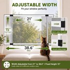 4 Pcs Expandable Window Screen Adjustable Sliding Size 21  -38 6   W X 15   H