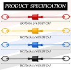 4 Sets 1 4  Hydraulic Hose Caps Quick Coupler Male Dust Cap   Female Plug