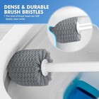 New Toilet Plunger And Brush With Holder  2-in-1 Heavy Duty Set White 1 Pack