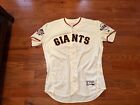 2018 Giants Reyes Moronta Game Used Worn Home Jersey 1st Career Save Mlb Holo