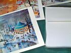 Box Of 8 Assorted R i  Christmas Holiday Note Cards  Artist Karl Doerflinger