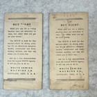 White Sewing Machine Co  Lot Of 2 Victorian Trade Cards Egypt   Japan