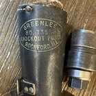 Vtg Greenlee No 735 Knockout Punch Set Usa W  Leather Case Pouch Tool Set
