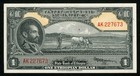 1945 No Date Ethiopia 1 Dollar Banknote Emperor Haile Selassie P  12a Nice Xf 