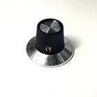One Black  Knob With Skirt  Od   29 Mm For 6 Mm Shaft 0 25 Inch