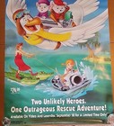 Walt Disney  the Rescuers  Original Movie Promo Poster Rolled Vintage