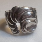 Vintage Taxco Mexico Sterling Silver 925 Cuff Bangle Bracelet Signed Te-26 72 7g