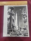 Space Photo Mexico Press Apollo Nasa Rare Back Stamp 7 1960  Mercury Atlas Rocke