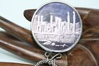 Vintage Persis Persepolis Bezel Coin 925 Silver Pendant 26  Necklace 3 Mm Rope