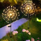 Solar Garden Lights Outdoor Firework 150led Starburst Fairy Yard Decor Lawn Lamp